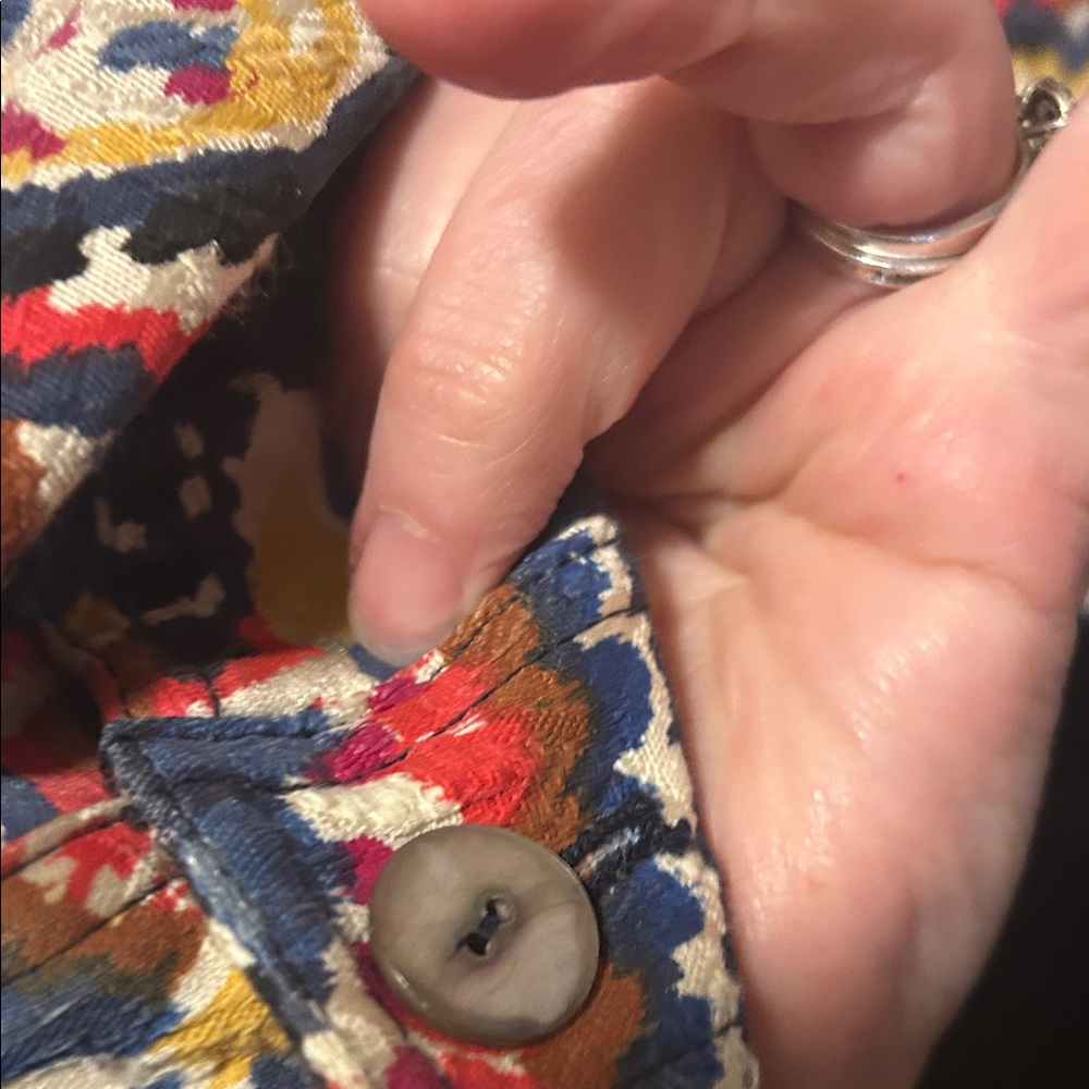 Ruby Rd. Multicolor Paisley Jean Jacket - Picture 5 of 7